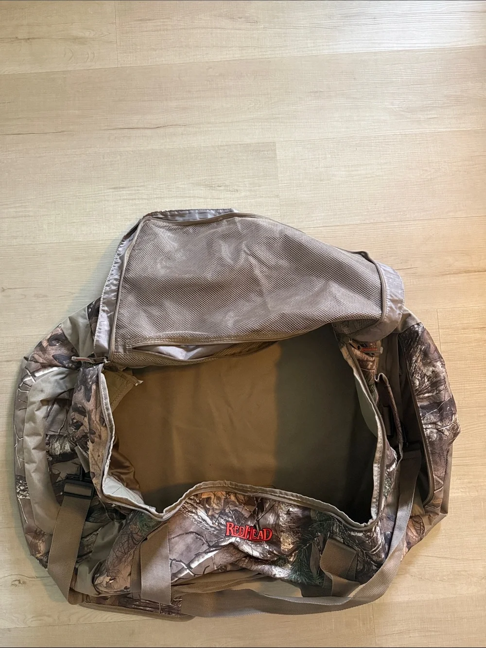 RedHead Men's Camo Duffel Bag in Brown and Green